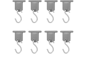 Sumbirg 8 Stück Kederleisten Haken,RV Markisenhaken,Camping Markisen Haken,Wohnmobil Zubehör Haken,Markise S Haken Set für Campingzelte,Wohnmobile,Wohnwagen(Grau)