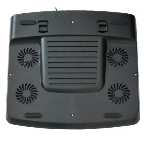 Notebook Laptop Kühler mit 5 einstellbaren Lüftern / 2x USB Hub mit blauen LED - 7