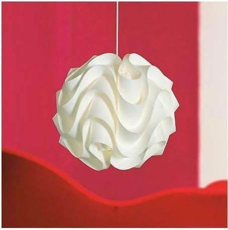 NOCHX LED Wave Ball Pendant Lamp Plastic Shade PVC Christmas Xmas Ceiling Light Fixtures Loft Indoor Wedding Droplight Chandelier Bedroom Balcony Lighting 18CM Decor