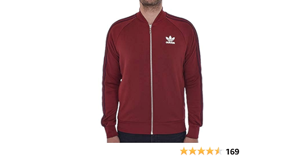 maroon adidas track jacket