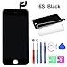 Produktbild HTECHY Kompatible with iPhone 6s Display Ersatz Set Schwarz,eine illustrierten Reparaturanleitung & Komplettes Kostenlose Werkzeug-Einfache Installation für Do-It-Yourself
