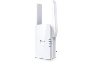 ‎TP-LINK TP-Link RE605X Dual-Band Gigabit WLAN Repeater (1200 Mbps on 5 GHz and 574 Mbps on 2.4 GHz, OneMesh, Intelligent Signal Display, AP Mode, Tether App) White WiFi 6 AX1800 Mesh