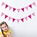 Large Bunting Wall Stickers - Choose from 24 Colours - Perfect for Nursery, Kids room, Childs Bedroom - 9 Pieces of Flag / Garland - Mix and Match to suit your room - Wall Art Decal Decoration (Light Blue)