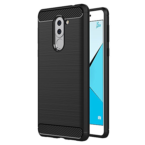 Funda Honor 6X  AICEK Huawei Honor 6X Funda Negro Gel de Silicona Honor 6X Carcasa Fibra de Carbono Funda para Honor 6X 5 5 Pulgadas