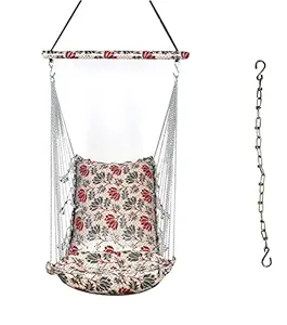 Kkriya Home Decor  Swing/Jhula for Home Balcony Kids Room Indoor Outdoor (Multi) (Alpha)