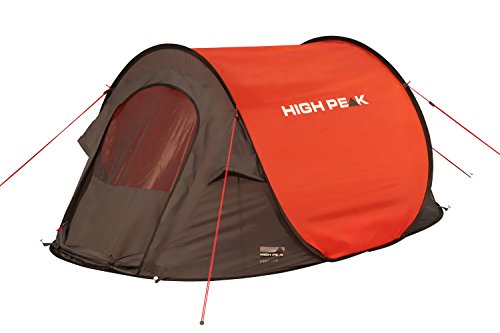 High Peak Pop Up Zelt Vision 2, Rot/Grau/Schwarz, 10107 - 