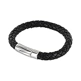 Echtlederarmband mit Edelstahlverschluss. 