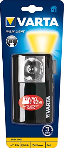 Varta Palm Light 3R12 Taschenlampe inkl. 4.5V Superlife Batterie Flachleuchte Flashlight Taschenleuchte Taschenlicht Handscheinwerfer für Camping, Angeln, Garage, Notfall, Stromausfall, Werkstatt - 2