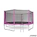 Produktbild Gartentrampolin Trampolin mit Sicherheitsnetz Leiter Randabdeckung (Ø 366cm, Pink)