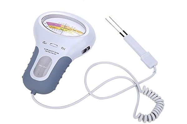 Poolvattentestsats PC-102B CL2 Klor & PH Tester Vattenkvalitetsanalysator med Sond för Poolspa