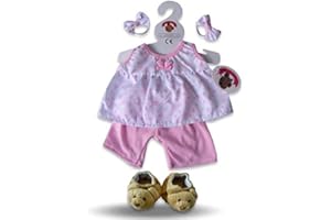 Build Your Bears Wardrobe Teddy Bear Clothes fits Build a Bear Teddies Bows PJ's (pink)