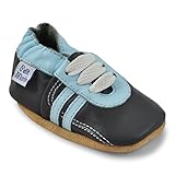 Petit Marin - Zapatos de Bebé - Zapatillas de Niño Niña - Patucos de Piel con Elástico para Bebé - Zapatitos Primeros Pasos - Pantuflas Infantiles 0-6 Meses 6-12 Meses 12-18 Meses 18-24 Meses
