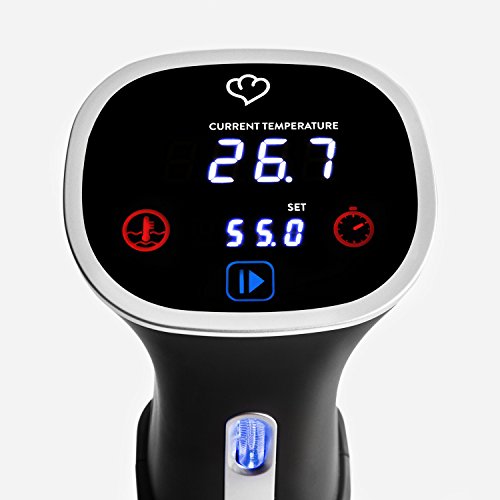 Sous-Vide-Set 3-teilig von Springlane Kitchen Sous Vide Stick / Niedrigtemperatur-Garer Henry, Vakuumierer / Folienschweißgerät Vince mit Schneidefunktion und zwei Folienrollen - 5