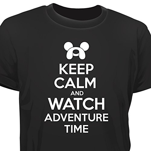 Creepyshirt - KEEP CALM AND WATCH ADVENTURE TIME T-SHIRT - M
