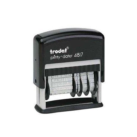Trodat 4817 - Fechador con multiformula 3 8 mm 1 unidad Trodat 4817 - Fechador con multiformula 3 8 mm 1 unidad