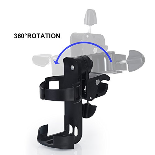 Uarter Flaschenhalter Fahrrad-Wasser-Flaschen-Rahmen-Gestell 360 Grad drehbaren Babyflaschenhalter f¨¹r Kinderwagen MTB Bike - 9