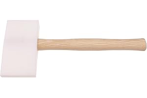 Stubai 278501 Maillet PVC cunéiforme, Blanc/Beige, 155 x 85 x 35 mm