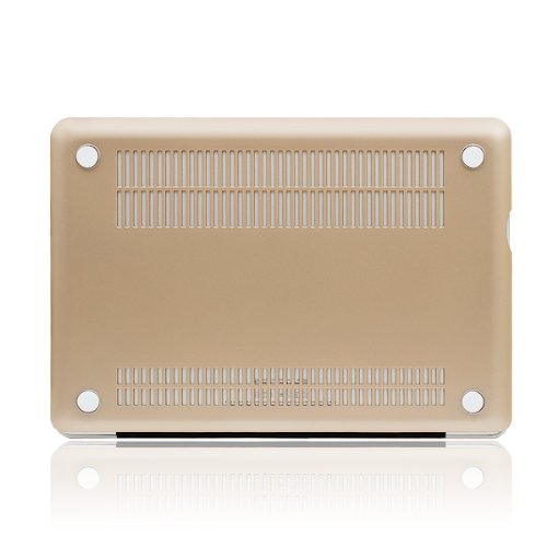 MacBook Pro 13 Hülle,iNeseon(TM) 2 in 1 [Frosted Series]Ultra Slim Gummierte Harte Case Cover Shell, US Version Gold Tastatur Abdeckung und EU Version Transparent Tastatur Abdeckung für Apple MacBook Pro 13/13.3 Zoll Aluminum Unibody mit CD-ROM Drive Modell:A1278,NICHT für MacBook Pro 13 mit Retina Display(Gold) - 5