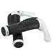 Produktbild Dcolor 2 x MTB BMX Fahrrad-Fahrrad, Lock-On Locking Lenkerhand Bar End Griffe Neu - weiss + schwarz