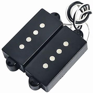4 String Noiseless Pickup Black for Precision P Bass Replacement , black , 1x