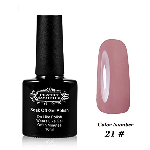 Perfect Summer Shellac GelNagellack UV/ LED 10ml Farben Nagellack Franzoesisch Manikuere Kunst traenken weg #021