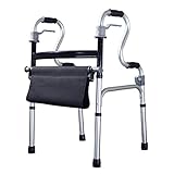 XXGI Walker Elderly Walker Lightweight Folding Crutch Auxiliary Walker Disabled Lower Limb Training For Elderly Walker And Walking Frame And Rollator Walker (47Cm*54Cm/18.50 * 21.26Inch)