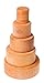 Grimm's Set of 5 Small Wooden Stacking & Nesting Bowls, Natural