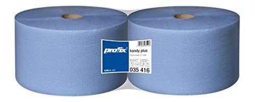 Preisvergleich Produktbild 2 x 1000 Blatt Putztuchrolle Putzpapier 2 lagig blau