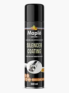 Maple Car Care Anti-Rust Silencer Coating Spray for - High Temperature Silver Coating | Protects from Corrosion | Heat Resistance Upto 200 ?C