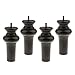 Produktbild MagiDeal 4pcs / Set Holz Möbelfüße , für Möbel Sofa Couch Stuhl Bett osmanischen Schrank Dekortion , Höhe 15.3cm - Schwarz