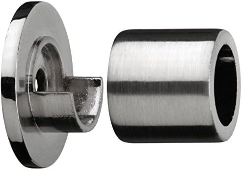 Tilld – Wall Support for Curtain Poles – Stainless Steel – Diameter 20 mm with Mounting Material