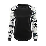 GillBerry Mujeres Camiseta De Manga Larga Blusa Ocasional Camiseta Verde Del EjéRcito (XXL, ejercito verde)