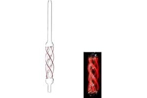 COCO BLANCO Kaya® (Shisha Mundstück aus Glas/Leuchtet Im Dunkeln) 33 cm Glasmundstück Knickschutz für deinen Schlauch (rot)