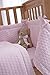 Clair de Lune Marshmallow Cot/ Cot Bed Quilt/ Bumper and Sheet Set (3 Pieces, Pink)
