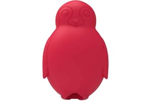 GUCHO Pinguin Kauspielzeug für Hunde, gefrierbar, füllbar, Leckerlis, Kauspielzeug, Naturkautschuk, interaktives Puzzle-Spiel, Hundespielzeug für kleine, mittelgroße Hunde, Spaß zum Jagen und Apportieren