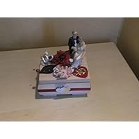 Rubinhochzeit 40.Hochzeitstag Geschenkbox Geldgeschenk Geschenkverpackung