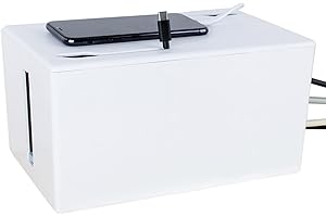 MZFANG Boîte pour câbles Boîte de Rangement boîte de Gestion des câbles Cache Fils Electriques Cache Multiprise Garder Les Câbles Bien Rangés pour Maison Masquer Le Plomb d'extension (Medium 26 x 16 x14 cm)