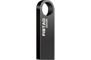 FISTAD Chiavetta 32GB USB 2.0 Impermeabile Flash Drive 32GB Mini Pendrive Metallo 32gb Memoria Stick Per PC, Laptop, ecc (Grigio)