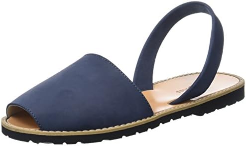 Minorquines Unisex Adults’ Avarca Sling Back Sandals, Bleu (Chine), 7