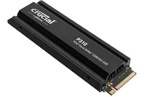 Crucial P310 1TB PCIe Gen4 2280 NVMe M.2 SSD with heatsink | Gaming storage and system acceleration with 7100MB/s read speed, 1TB capacity and integrated heatsink
