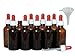 Produktbild Viva Haushaltswaren - 10 x Pipettenflasche 50 ml aus Braunglas, kleine Glasgefäße als Apothekerflaschen zum Befüllen verwendbar - Made in Germany & BPA frei (inkl. Trichter Ø 5 cm)