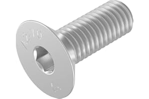 Vis à tête fraisée SECCARO M5 x 14 mm, acier inoxydable V2A VA A2, DIN 7991 / ISO 10642, à six pans creux, 20 pièces