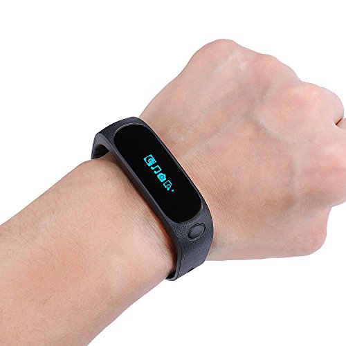 Incutex bluetooth Fitnessarmband Fitness Activity Tracker Schrittzähler Schlaftracker mit App - 5