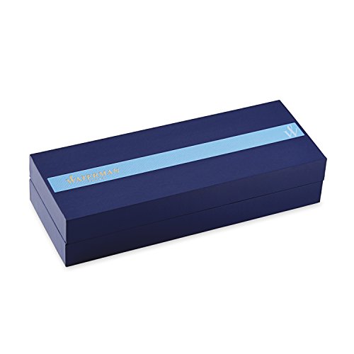 Waterman S0920470 Hémisphère-Kugelschreiber (Strichstärke M, edelstahlfarben mit Palladiumzierteilen, blaue Tinte) - 5