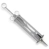 Stainless Steel Lube Shooter with bulbous and catheter tips and splash shield