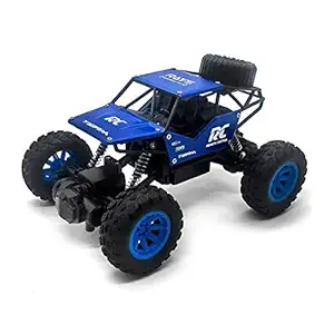 Kids Fort Remote Control Monster Truck Racing Car for Kids (Boys). Rock Climbing RC Car Toy. Battery Operated. Function: Forward, Backwards, Left & Right Turn. (Blue/Red Color)