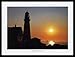 Produktbild 1art1 Christophe Cassegrain Poster Kunstdruck und MDF-Rahmen Schwarz - Leuchtturm Von Cape Elizaeth, Sonnenaufgang, Maine (80 x 60cm)