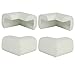 TOOGOO(R) 4 Pack Baby Child Infant Kids Safety Safe Table Desk Corner Bumps Cushion Guards Protector White