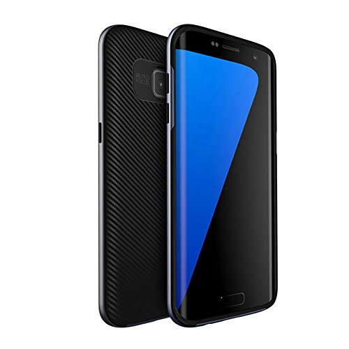 iMounTop Samsung Galaxy S7 Edge Hülle Case Tasche Zubehör Gehäuse Rahmen Fall Etui Soft TPU + PC Anti-stoß Schutzhülle Tasche Schale für Samsung Galaxy S7 EDGE Smartphone (5,5 Zoll (13,9 cm), Grey)