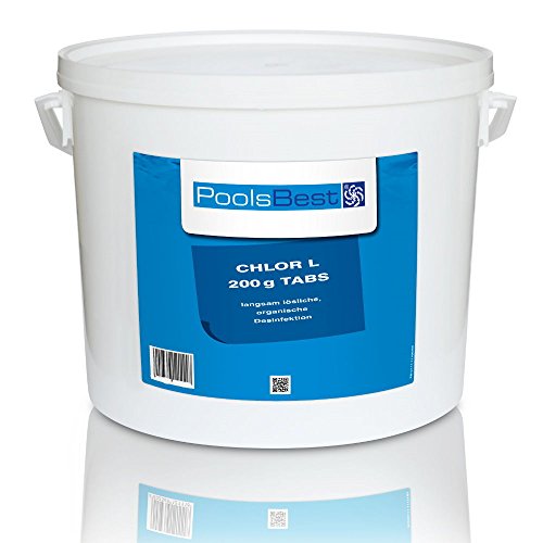 10 Kg - PoolsBest® Chlortabletten L 200g, 80-90% Aktivchlor, langsamlöslich